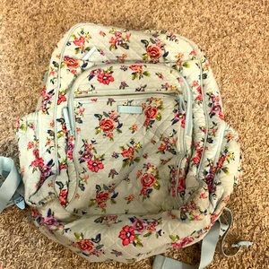 Vera Bradley bookbag with colorful pattern